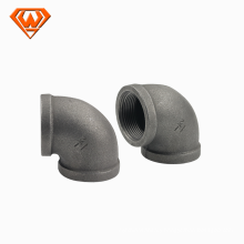 black Malleable Iron Pipes Fittings 90 degree elbow